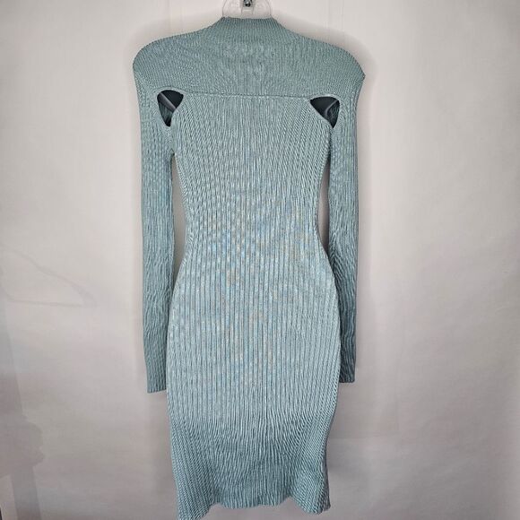 4/$35 Cliche Blue Cutout Ribbed Sweater Dress - Picture 7 of 8